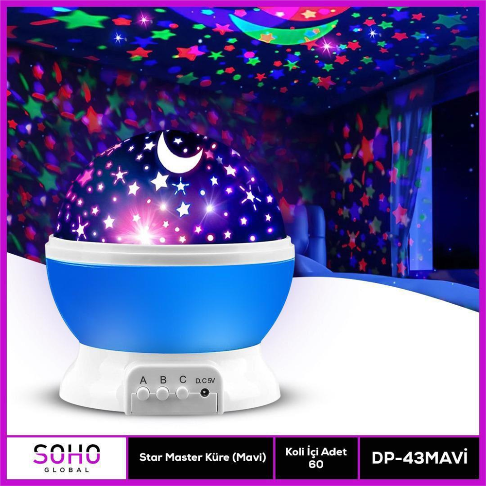 STAR MASTER GECE LAMBASI DÖNERLİ