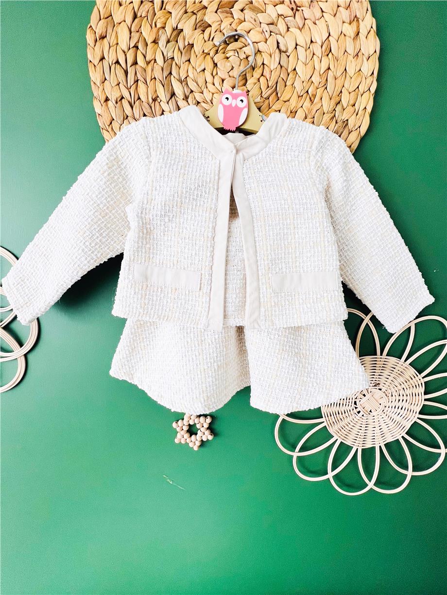 Channel İkili Takım Krem