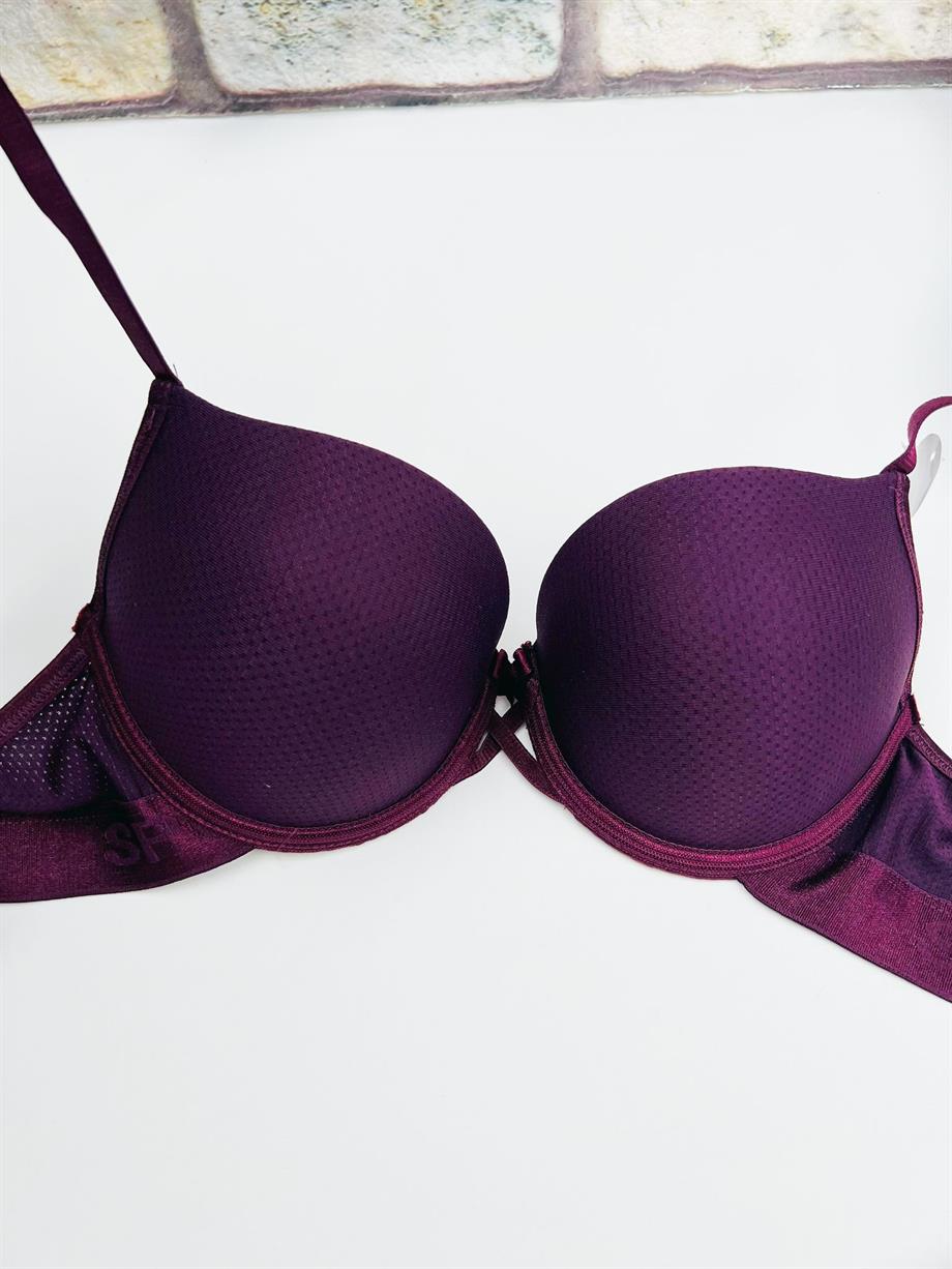 Double Push-up B Cup Mürdüm Sütyen