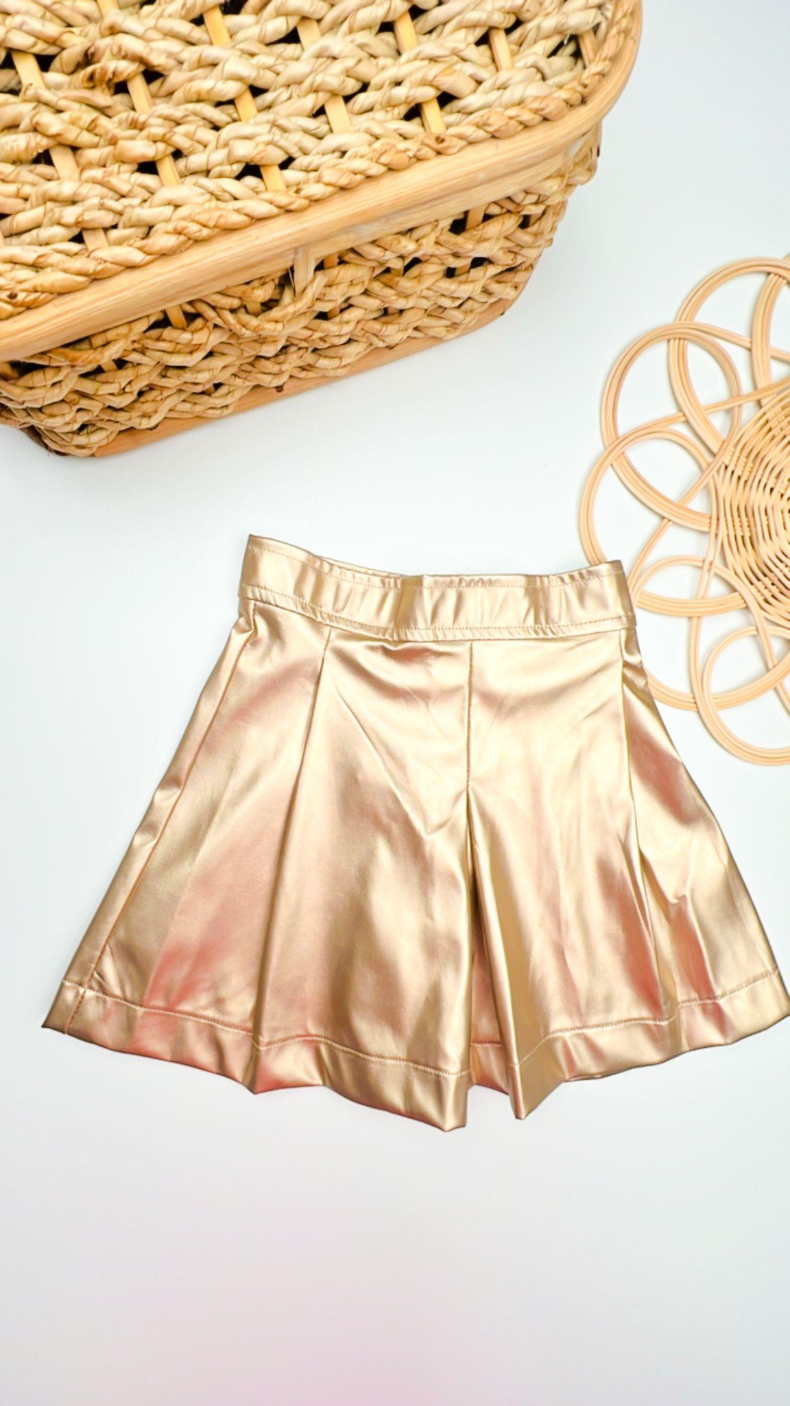 Gold Deri Etek