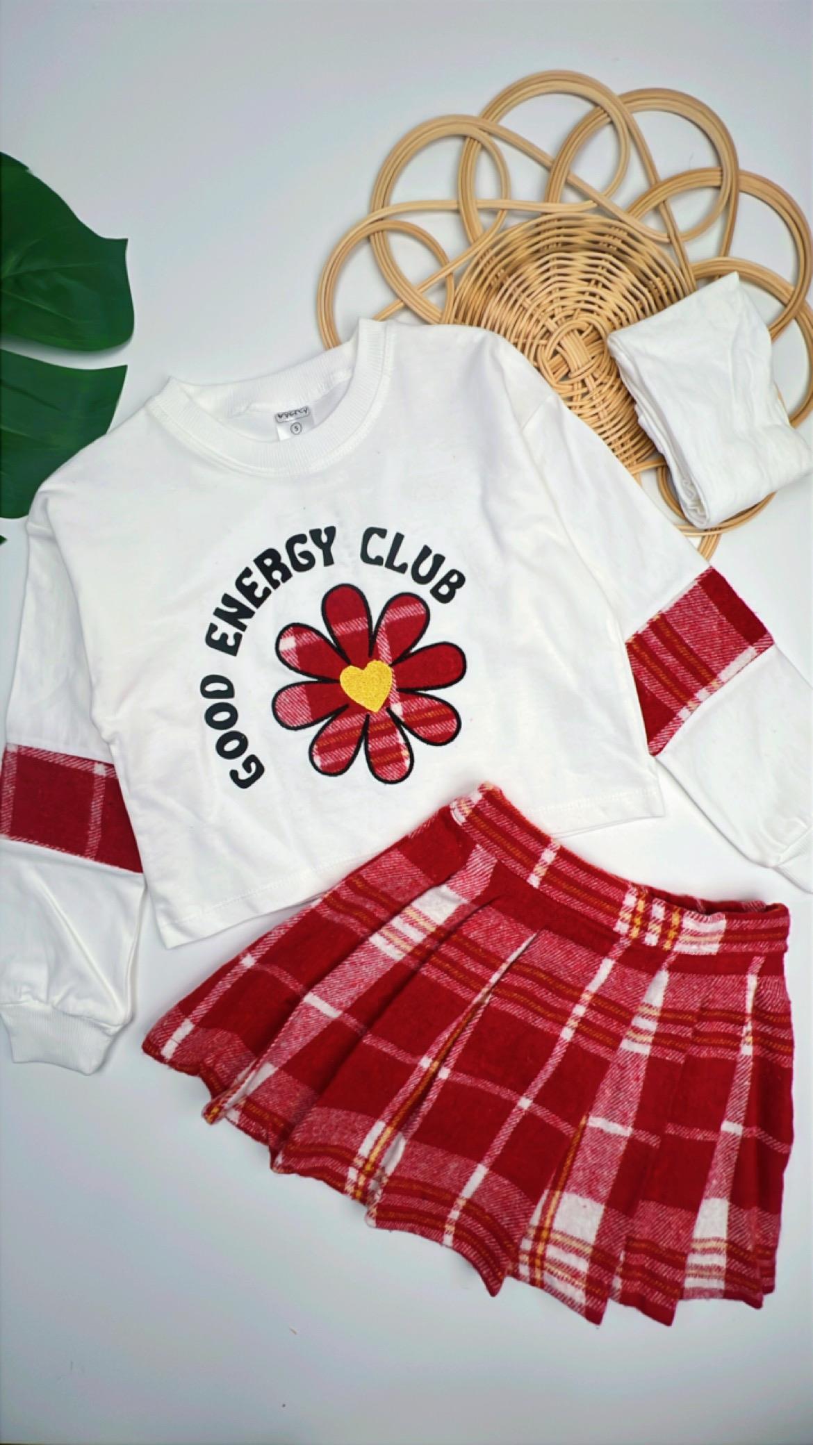 Kırmızı Ekose Takım K.Çoraplı