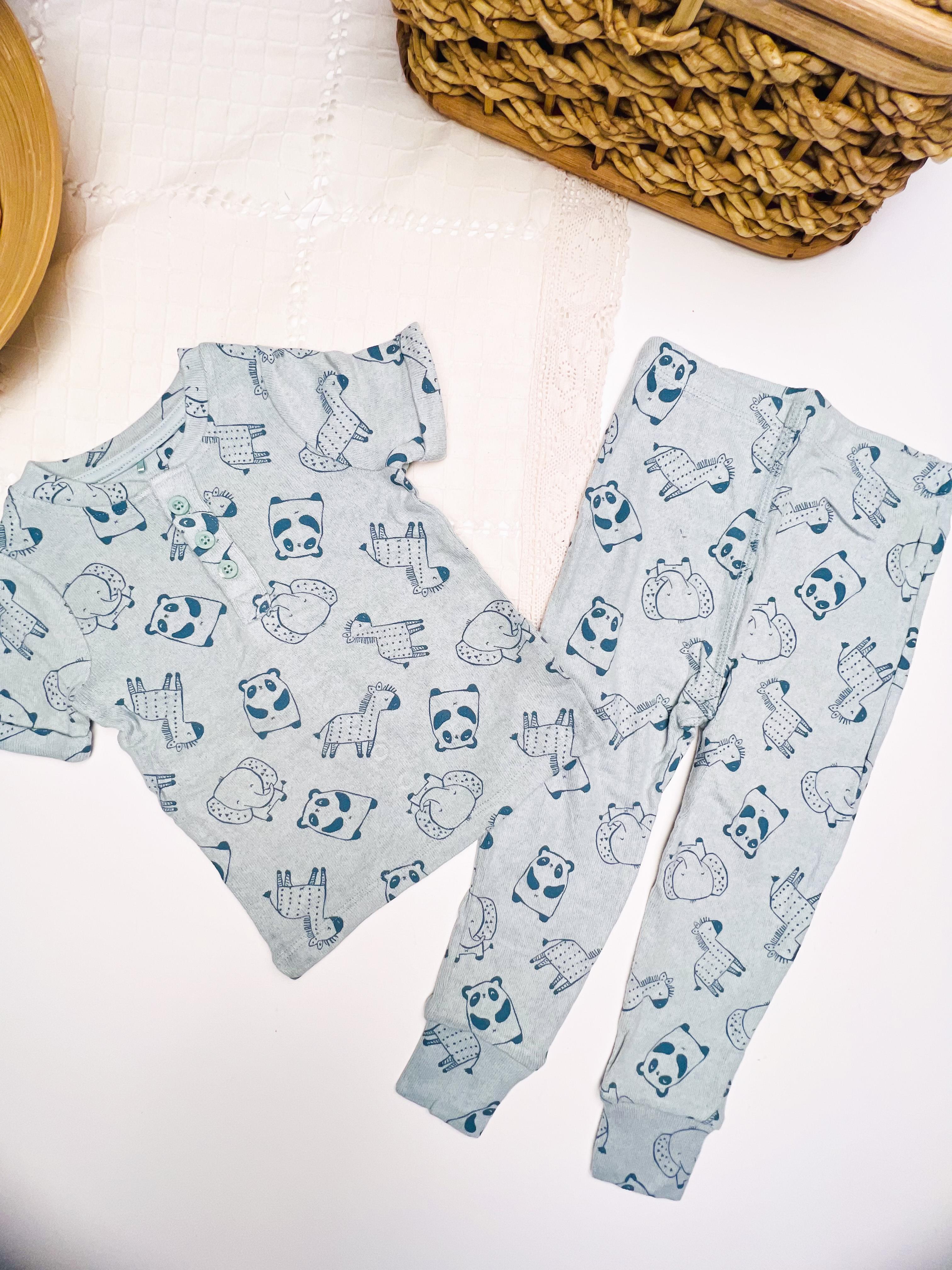 Panda Desenli Pijama Takımı