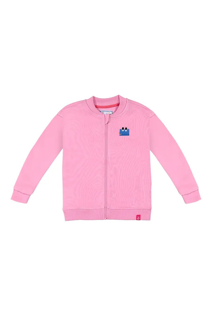 BeetleBeez- Curious Eyes Fermuarlı Sweatshirt - Pembe