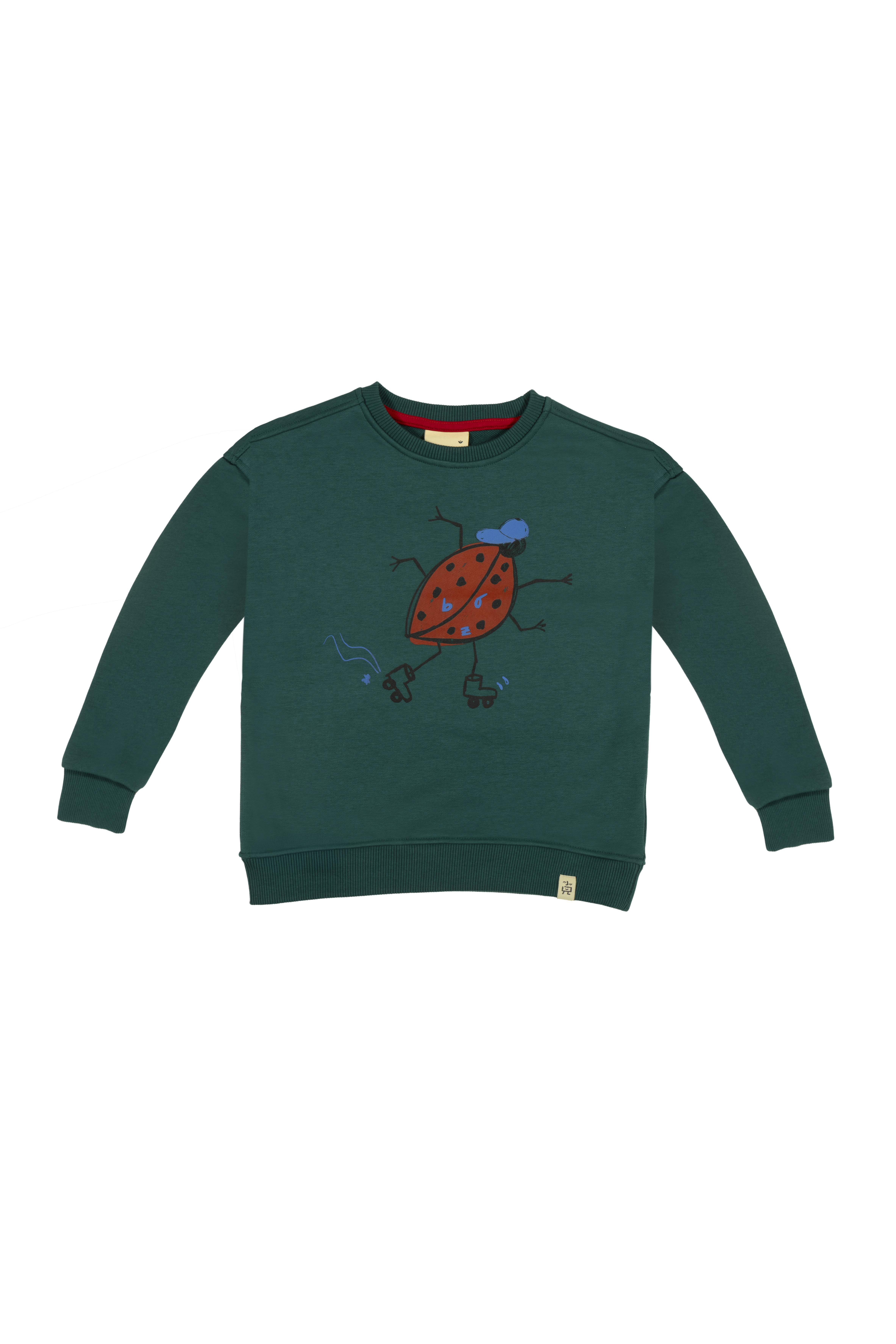 BeetleBeez- Lady Beetle Sweatshirt-Yeşil
