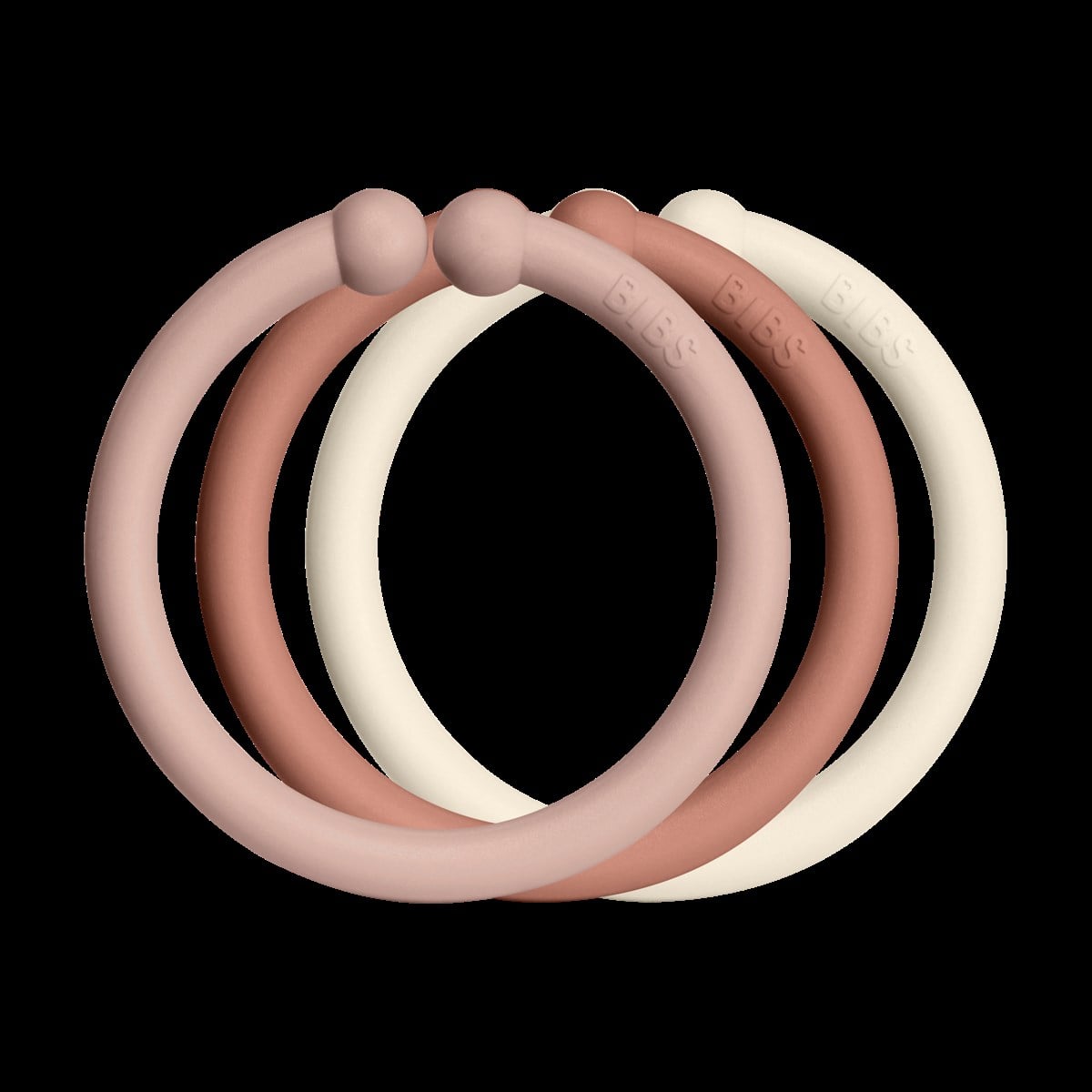Bibs Loops 12'li-Blush, Woodchuck, Ivory