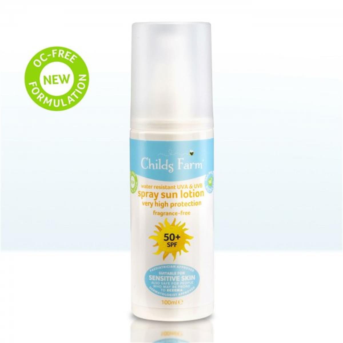 Childs Farm-50+ SPF Sprey Güneş Losyonu Kokusuz 100 ml