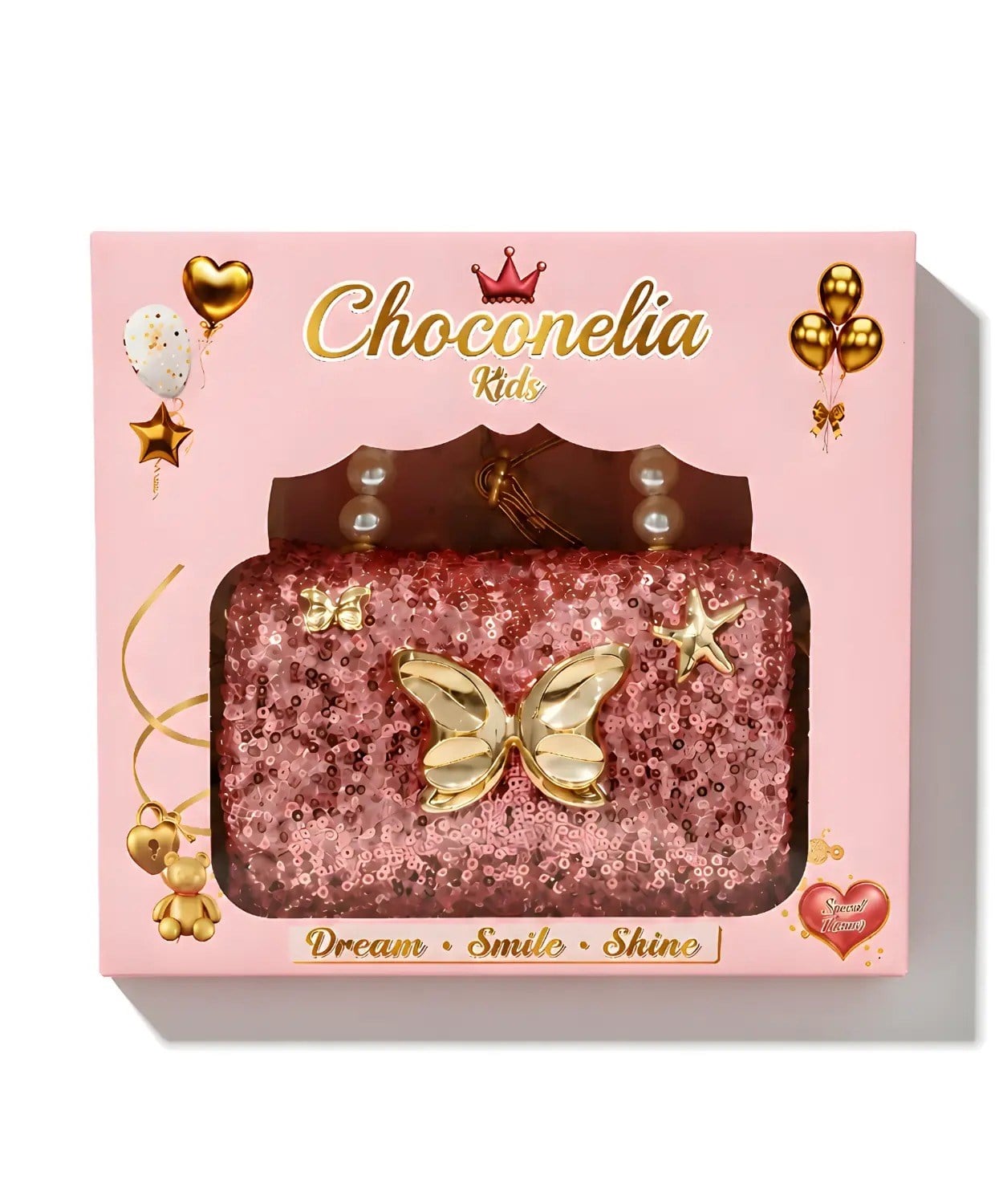 Chocogirl Perla Mini Pul Payet Pembe Renk Kız Çocuk Çantası