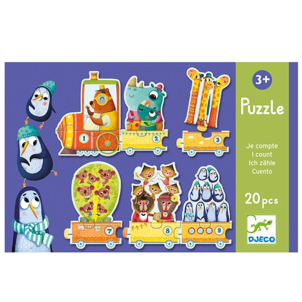 Djeco İkili Puzzle-I Count