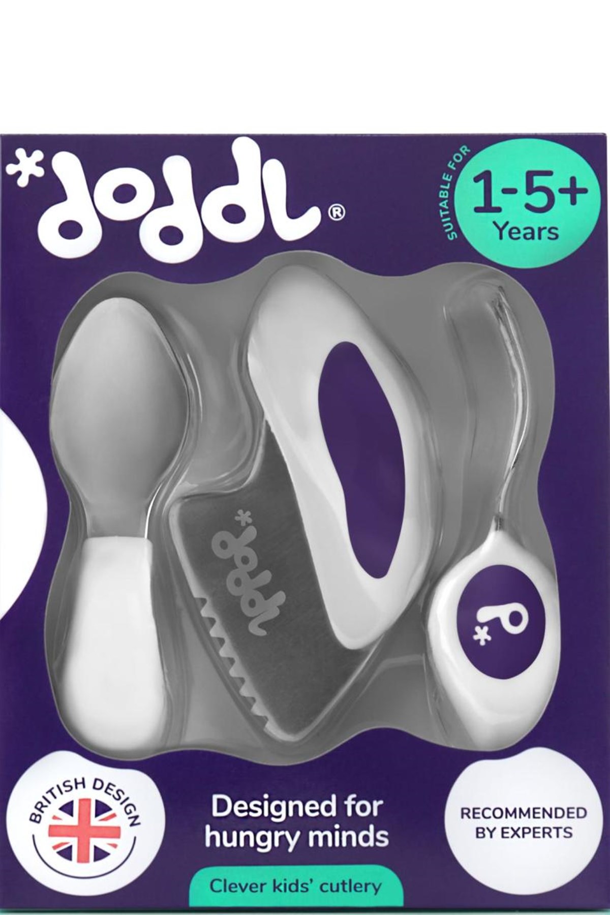 Doddl Çatal-Kaşık-Bıçak Seti-İndigo