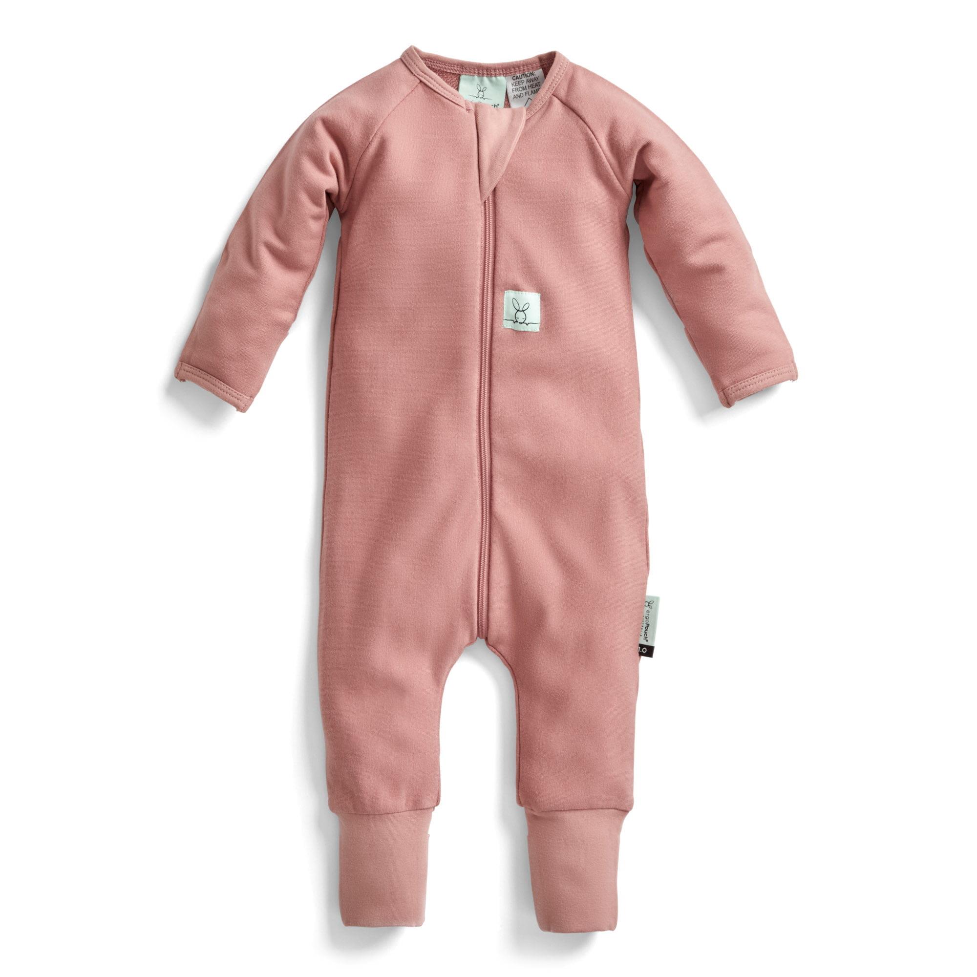 Ergopouch 1 TOG Organik Pamuklu Patikli Pijama Tulum-Rose