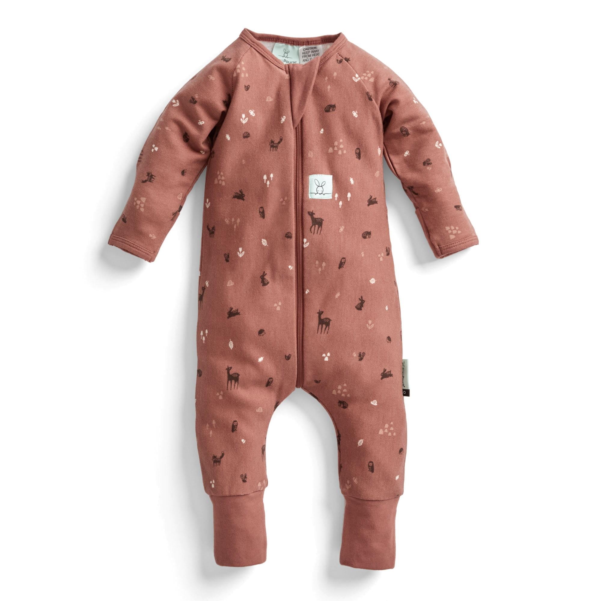 Ergopouch 1 TOG Organik Pamuklu Patikli Pijama Tulum-Forest Friends