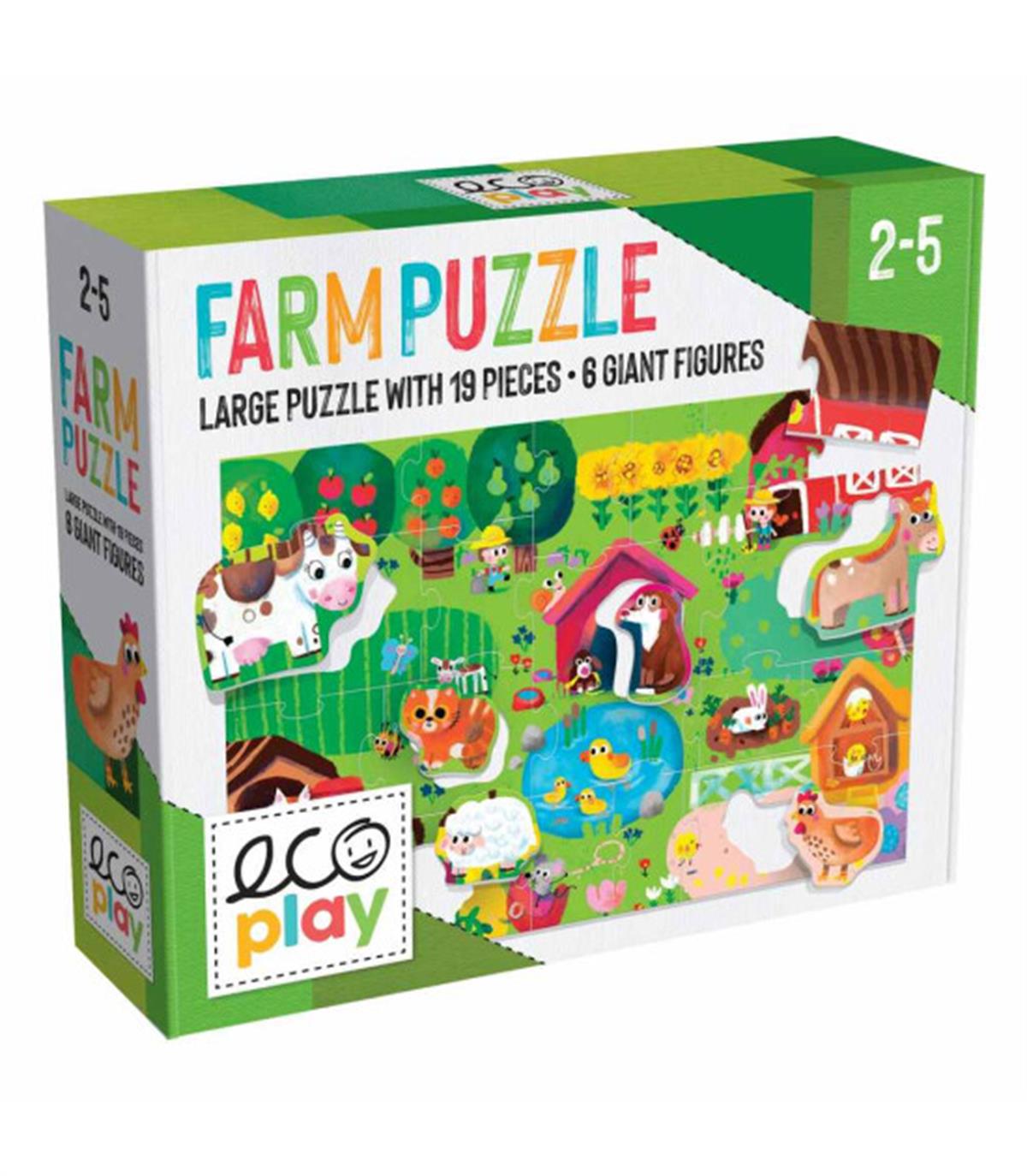 Headu - Ecoplay Shaped Puzzle Farm