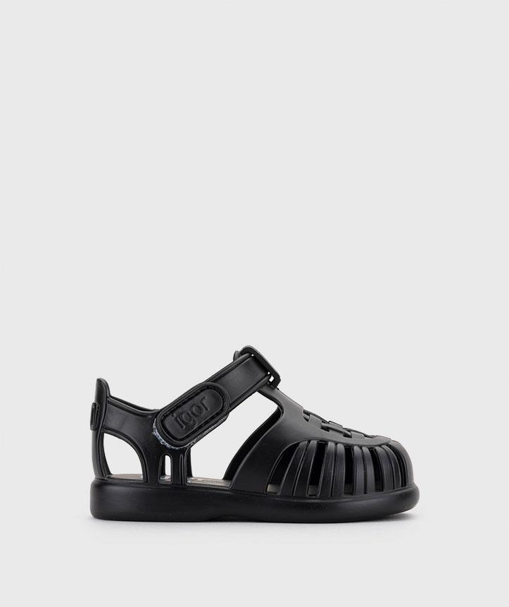 İgor Tobby Solid Sandalet-Negro