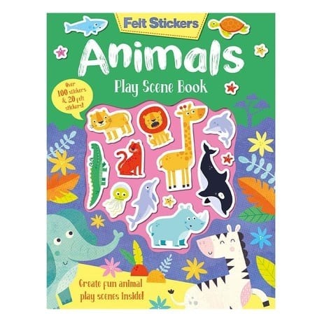Imagine That Publish-Felt Stickers - Animals Play Scene Book