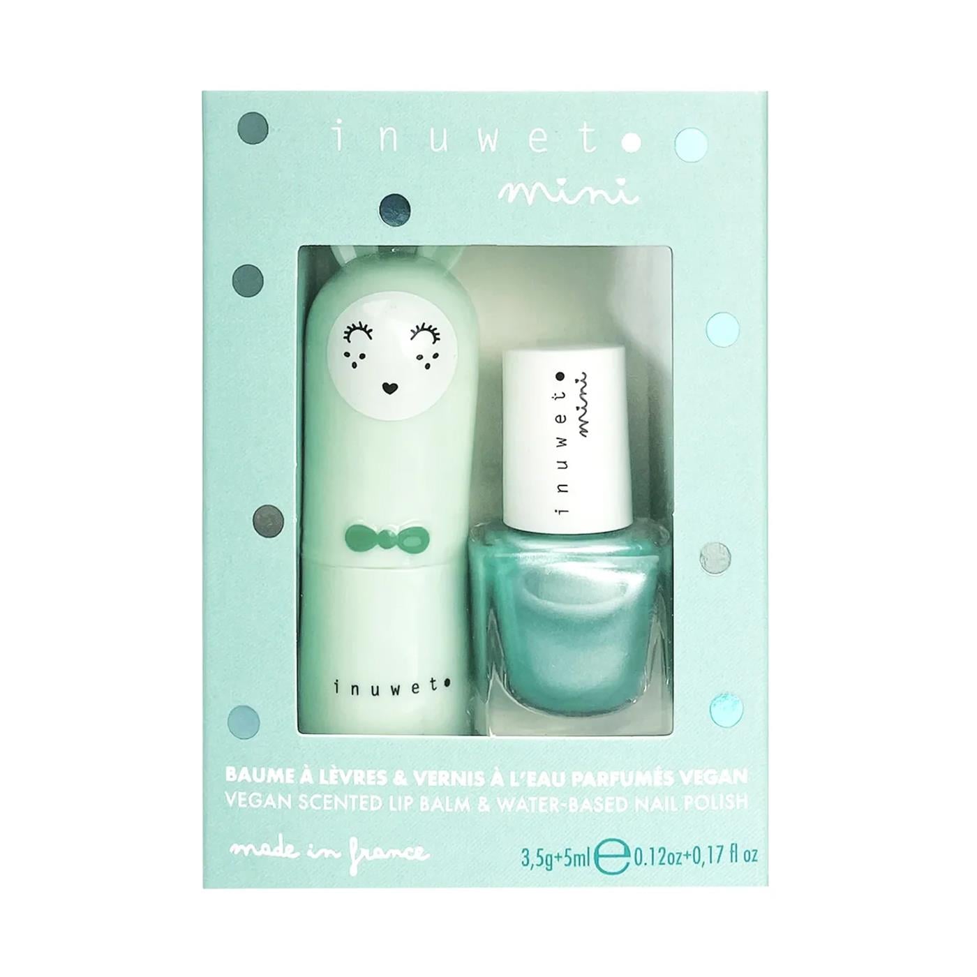 İnuwet-Duo Oje & Lipbalm Seti-Aqua