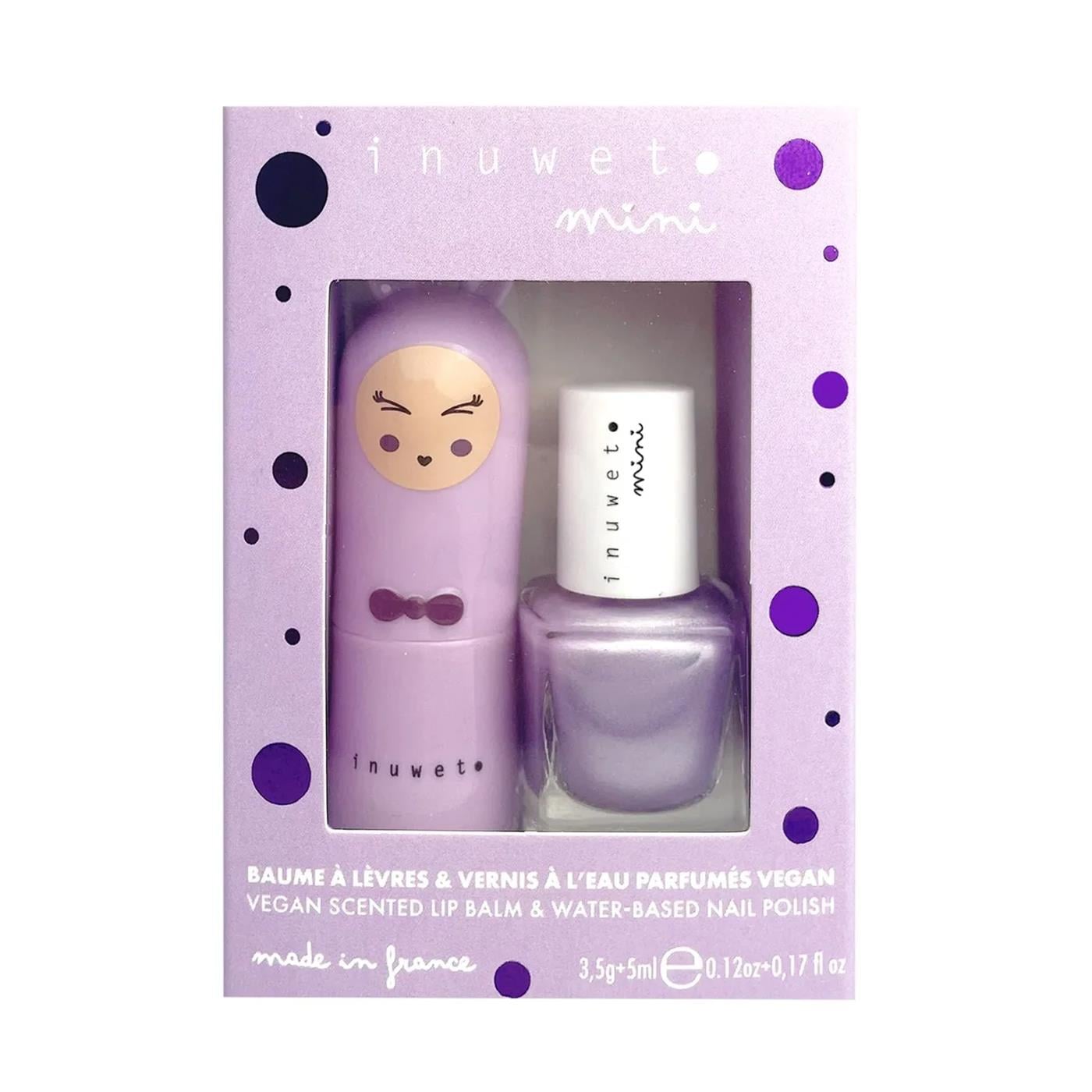 İnuwet-Duo Oje & Lipbalm Seti-Purple