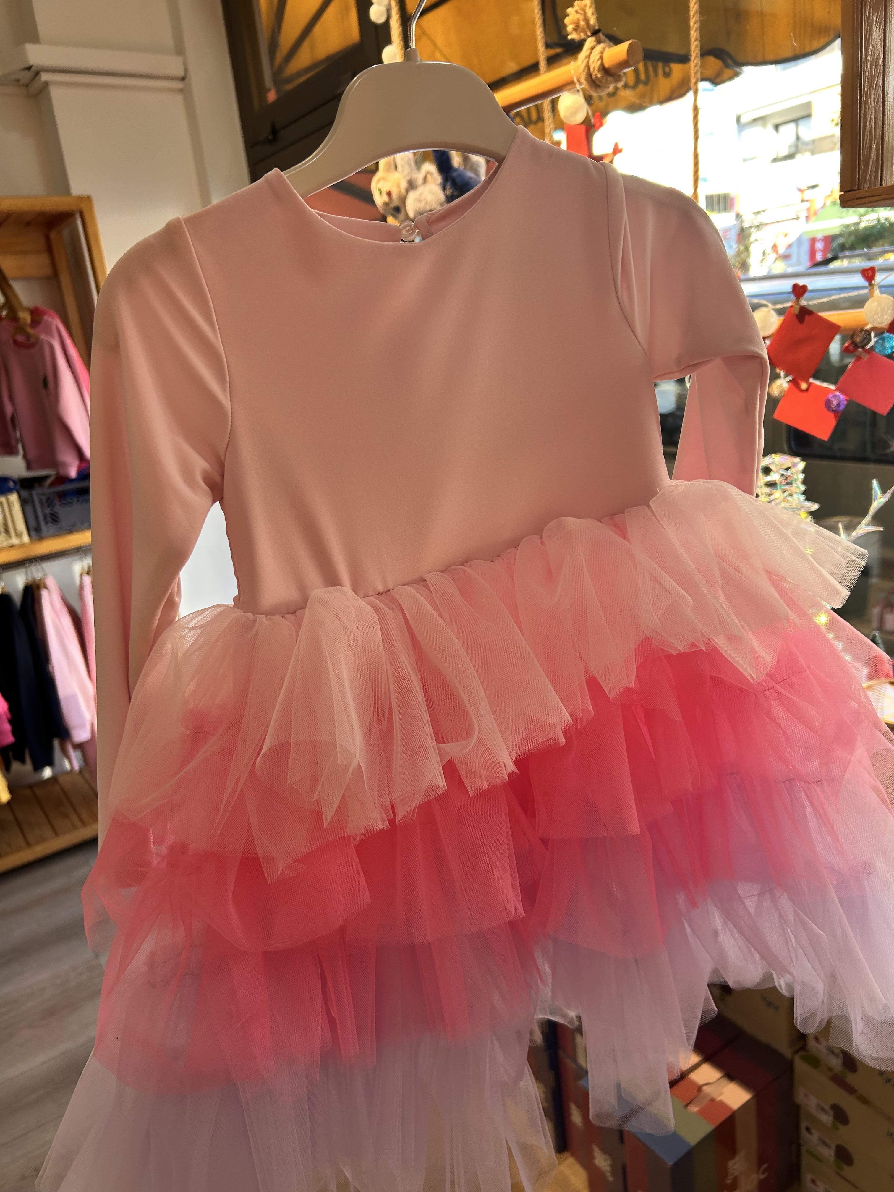 Little Lune-Rainbow Bloom Parti Elbise