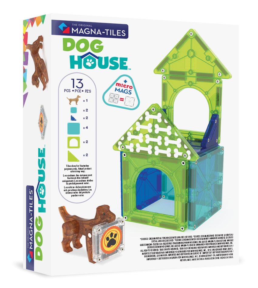 Magna-Tiles Dog House Manyetik Bloklar - 13 Parça