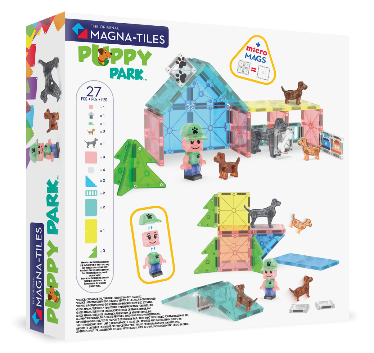 Magna-Tiles Puppy Park Manyetik Bloklar - 27 Parça