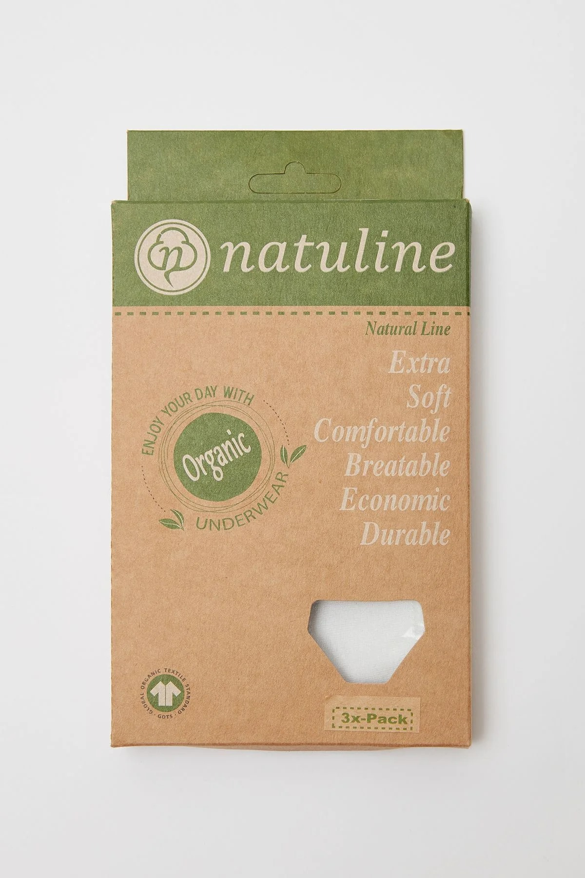 Natuline-Kız Çocuk Love Desenli Likralı Külot-3'lü(5815)