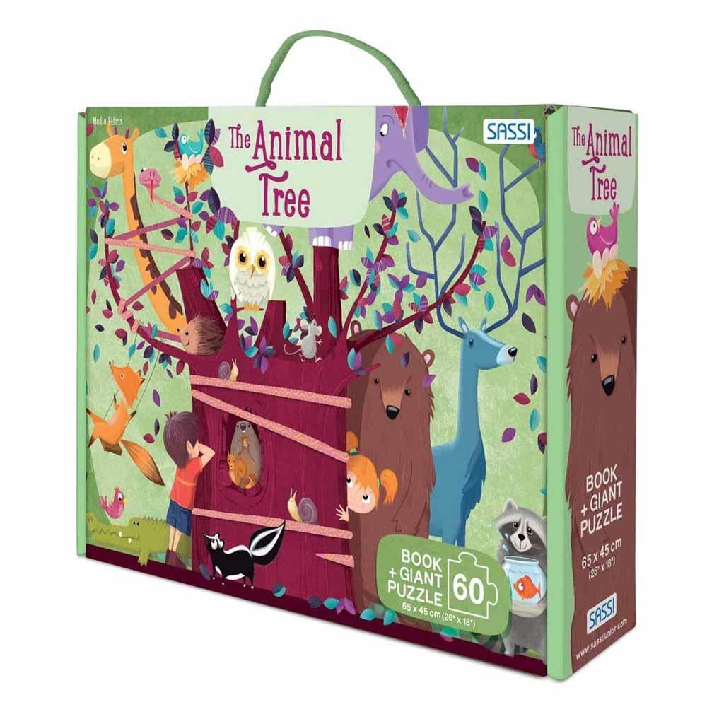 Sassi-Kitap ve Puzzle-Animal Tree