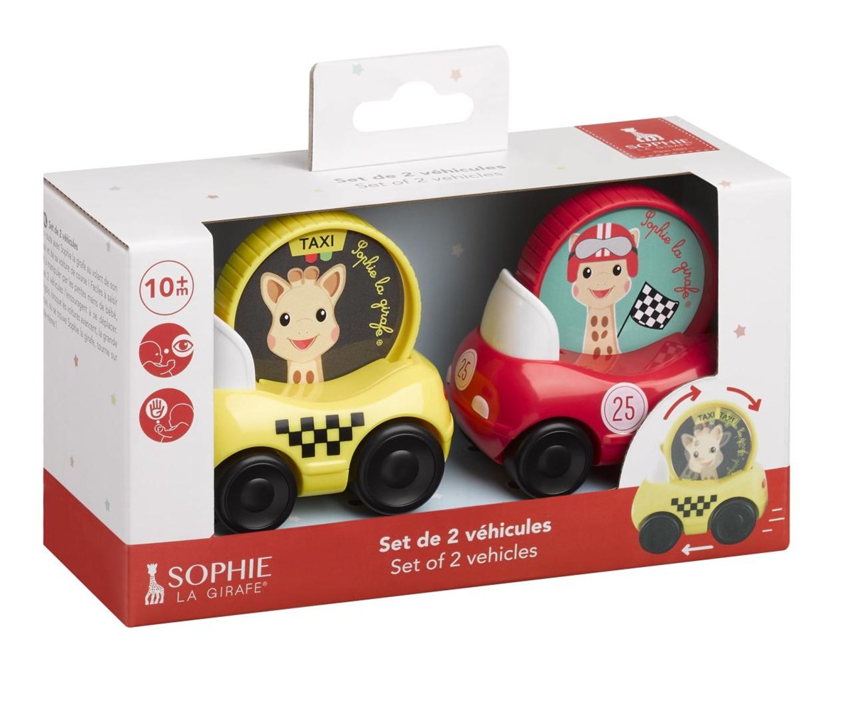 Sophie La Girafe 2'li Araç Seti