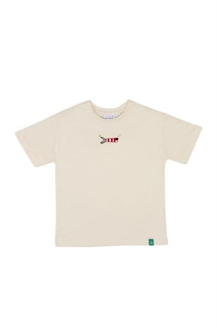 BeetleBeez-Hamsi Oversize T-Shirt - Ekru