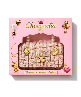 Chocogirl Perla Mini Tüvit Pembe-Beyaz Renk Kız Çocuk Çantası