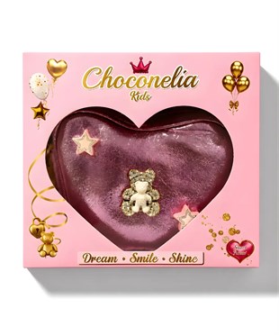 Chocogirl Shiny Heart Deri Lila Renk Kız Çocuk Çantası
