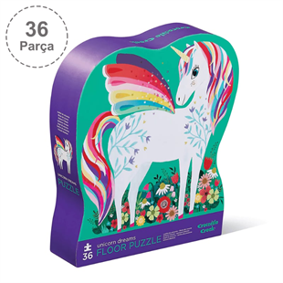 Crocodile Creek Dekoratif Puzzle - 36 Parça - Unicorn