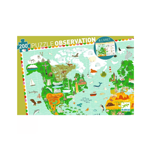 Djeco Klasik Puzzle 200 Parça - Around The World