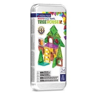 MAGNA-TILES® - Travel Set - Ağaç Ev Seti Manyetik Bloklar - 24 Parça