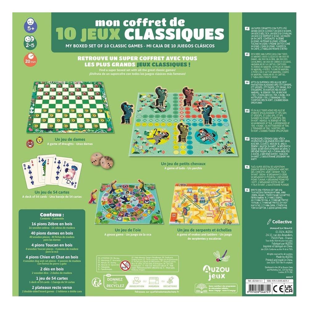 Auzou-My boxed set of 10 classic games