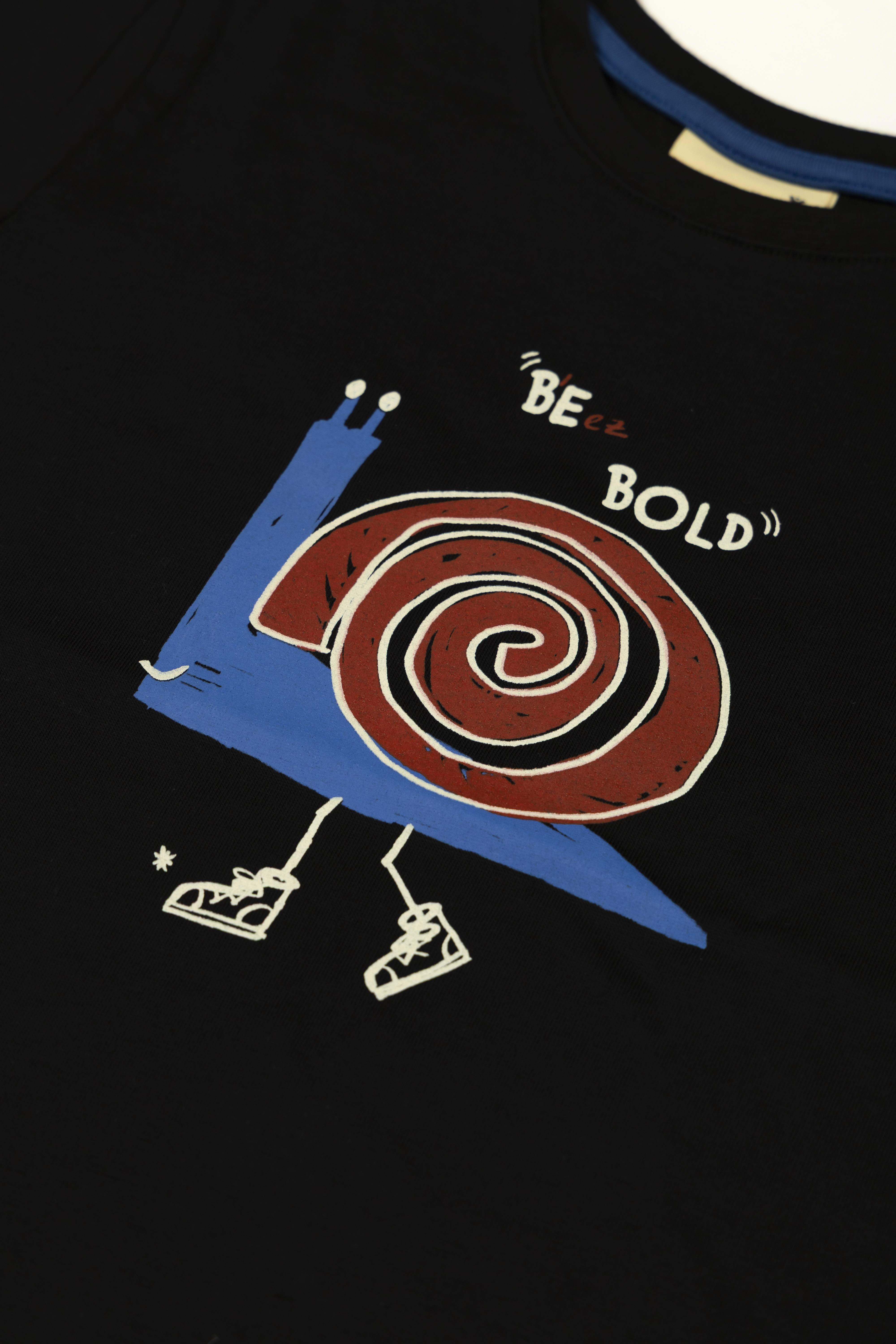 BeetleBeez- Be Bold Uzun Kollu Tshirt-Siyah