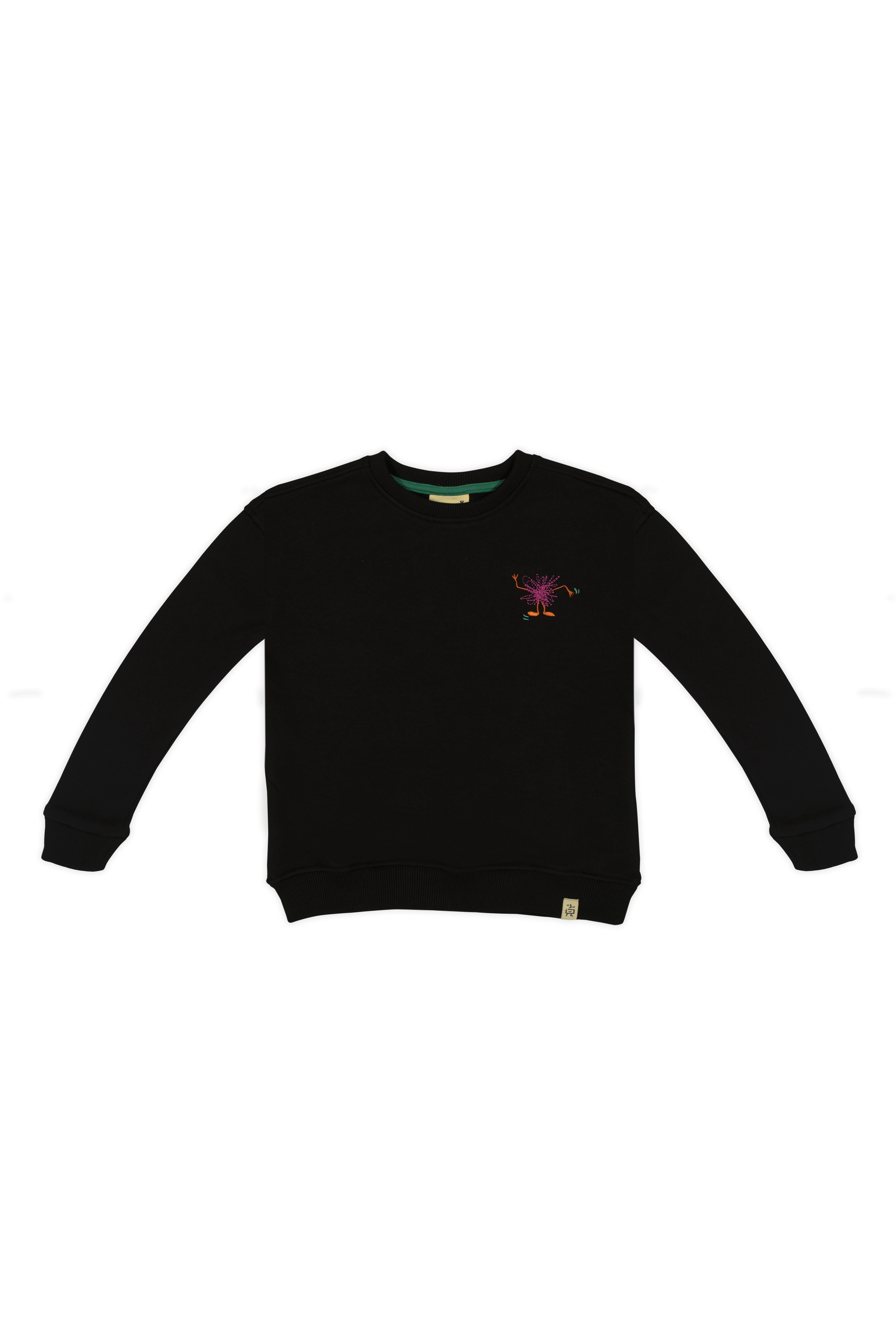 BeetleBeez- Funny Pink Monster Sweatshirt-Siyah