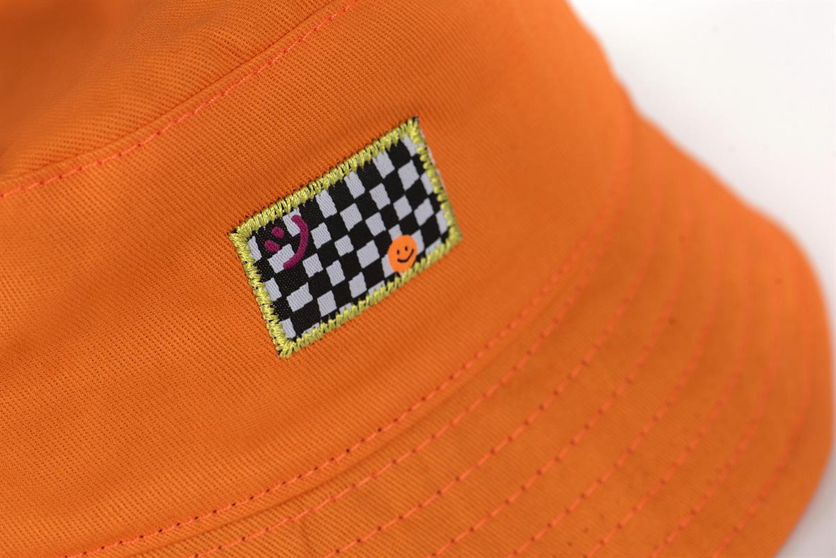 Beetlebeez-Happy Face Bucket Hat-Orange