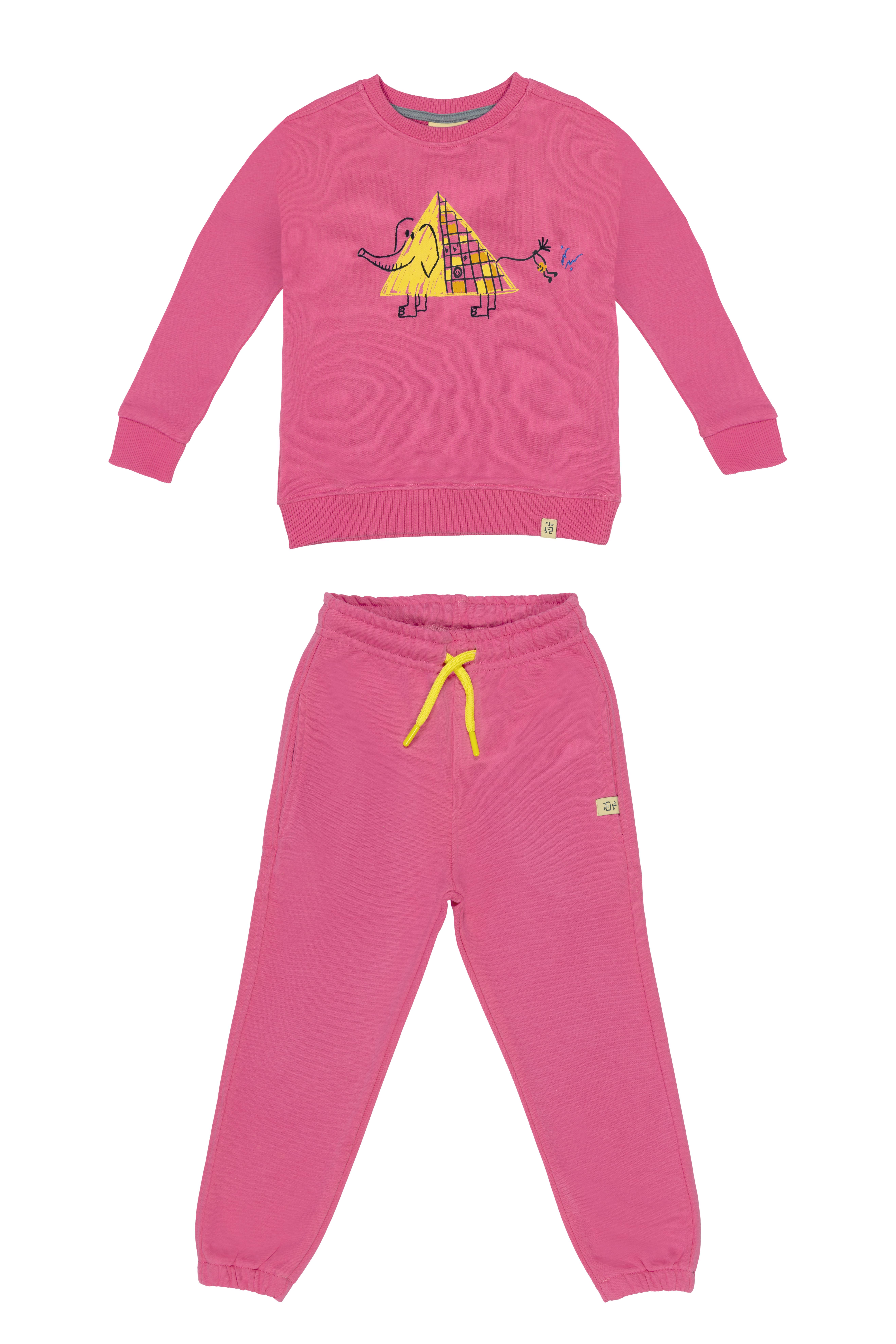 BeetleBeez-Musician Triangle Sweatshirt-Pink