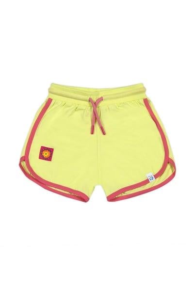BeetleBeez-Retro Shorts - Lime with Pink Trim