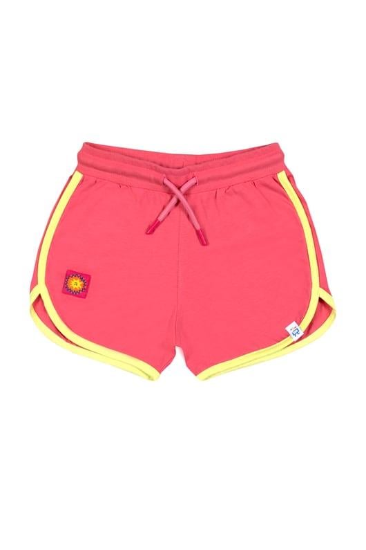 BeetleBeez-Retro Shorts - Pink with Lime Trim