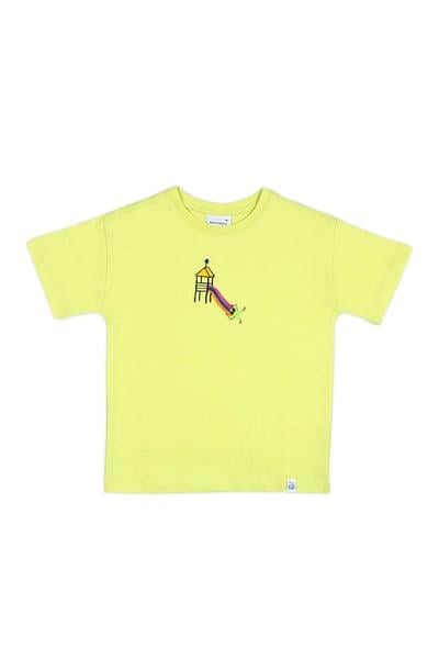 BeetleBeez-Sliding Star Oversize T-Shirt_Lime