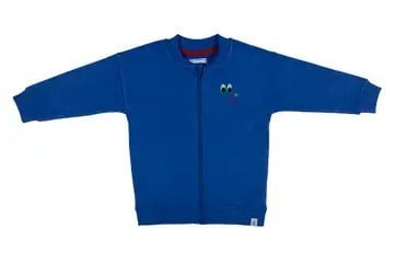 BeetleBeez- Stay Curious Fermuarlı Sweatshirt - Mavi