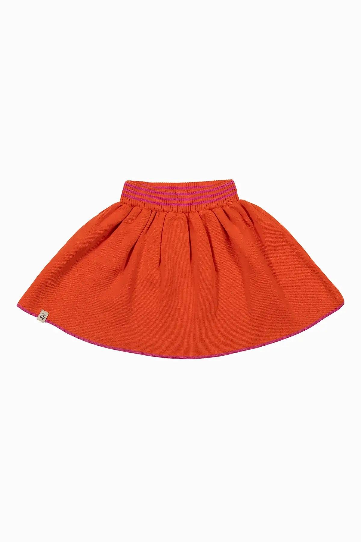BeetleBeez-Striped Triko Etek-Turuncu