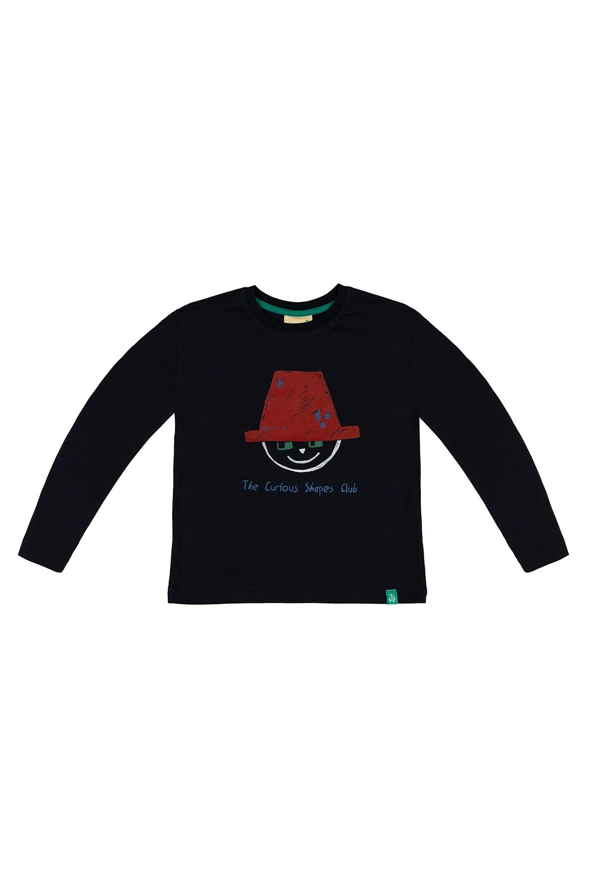 BeetleBeez- The Curious One Uzun Kollu T-Shirt - Lacivert