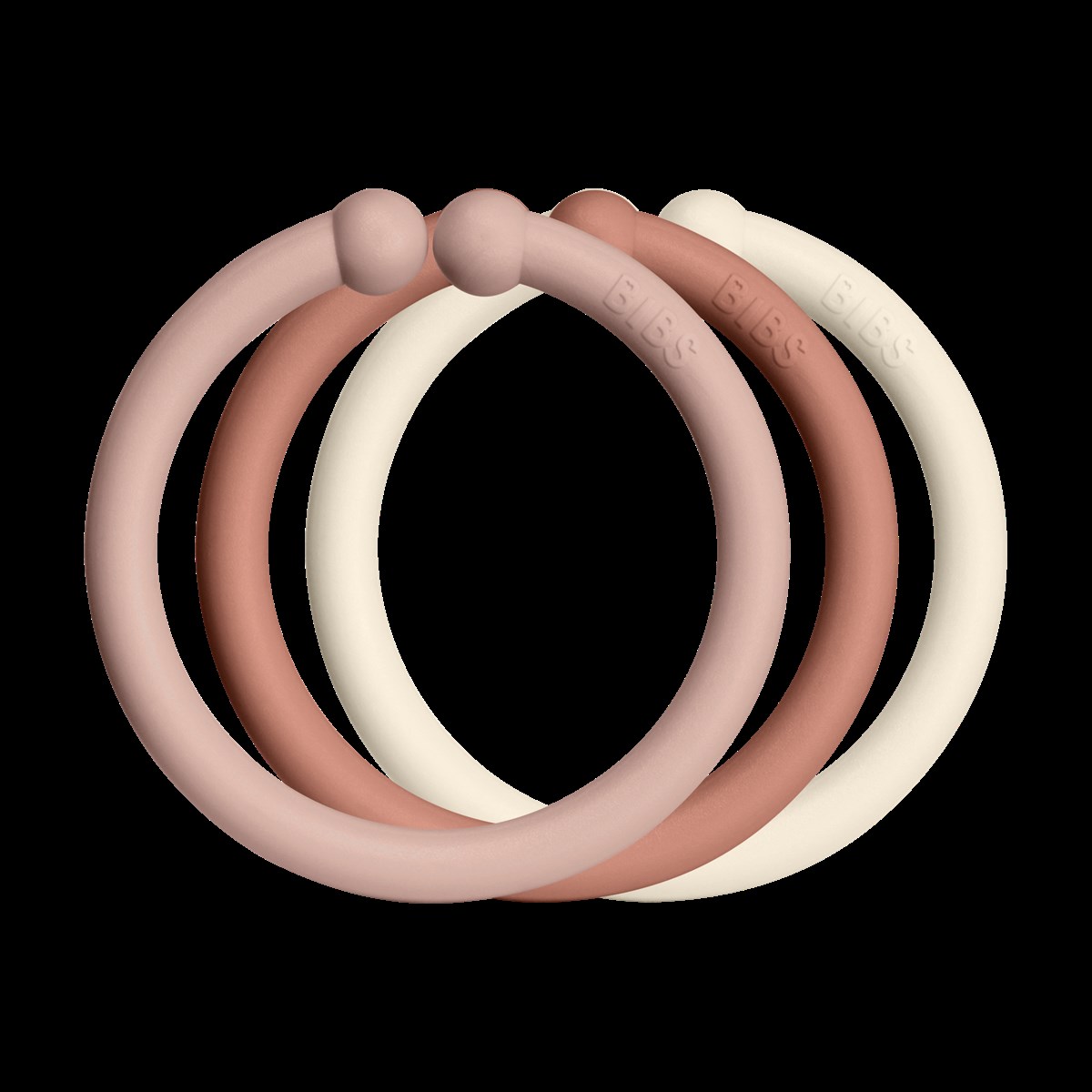 Bibs Loops 12'li-Blush, Woodchuck, Ivory