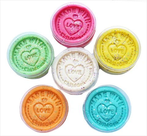 Childgen 6'lı 125gr Glitter Oyun Hamuru Seti (6X125GR)