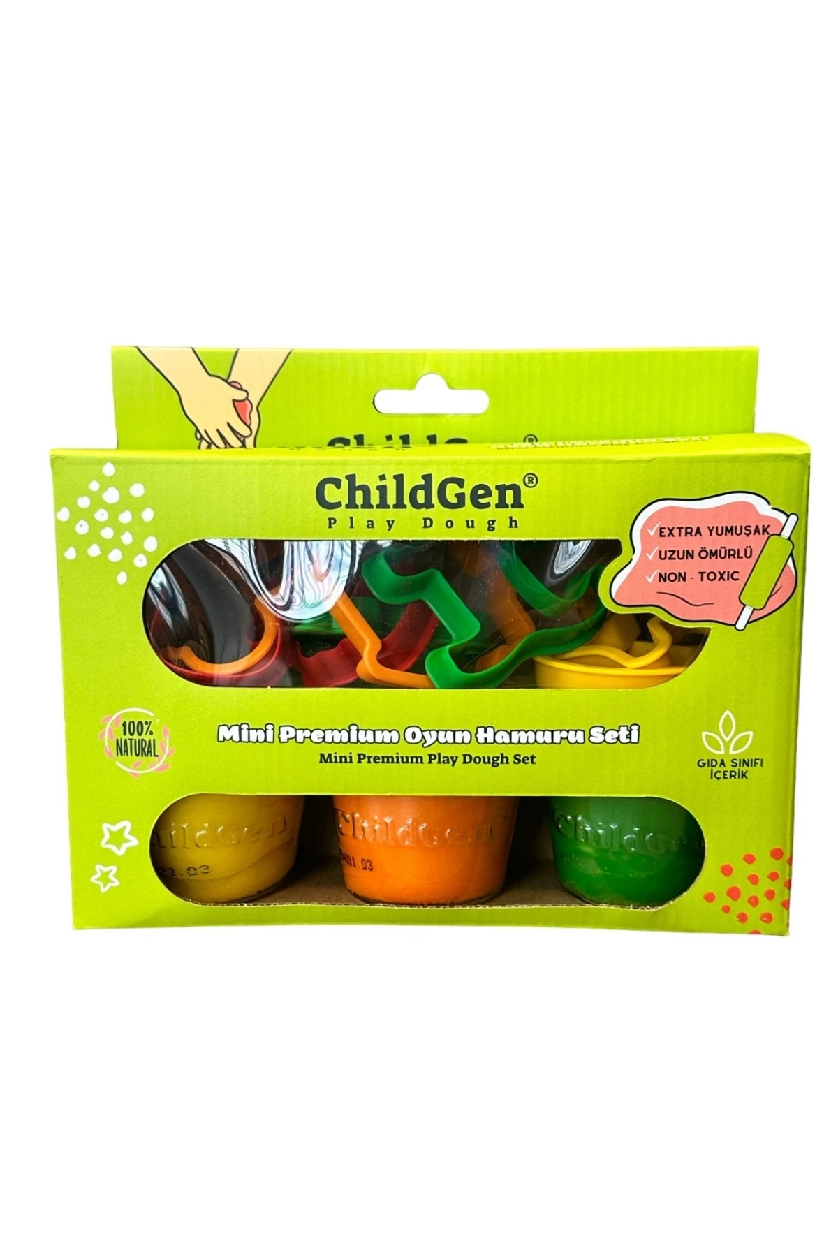 ChildGen Doğal Oyun Hamuru Mini Premium Set