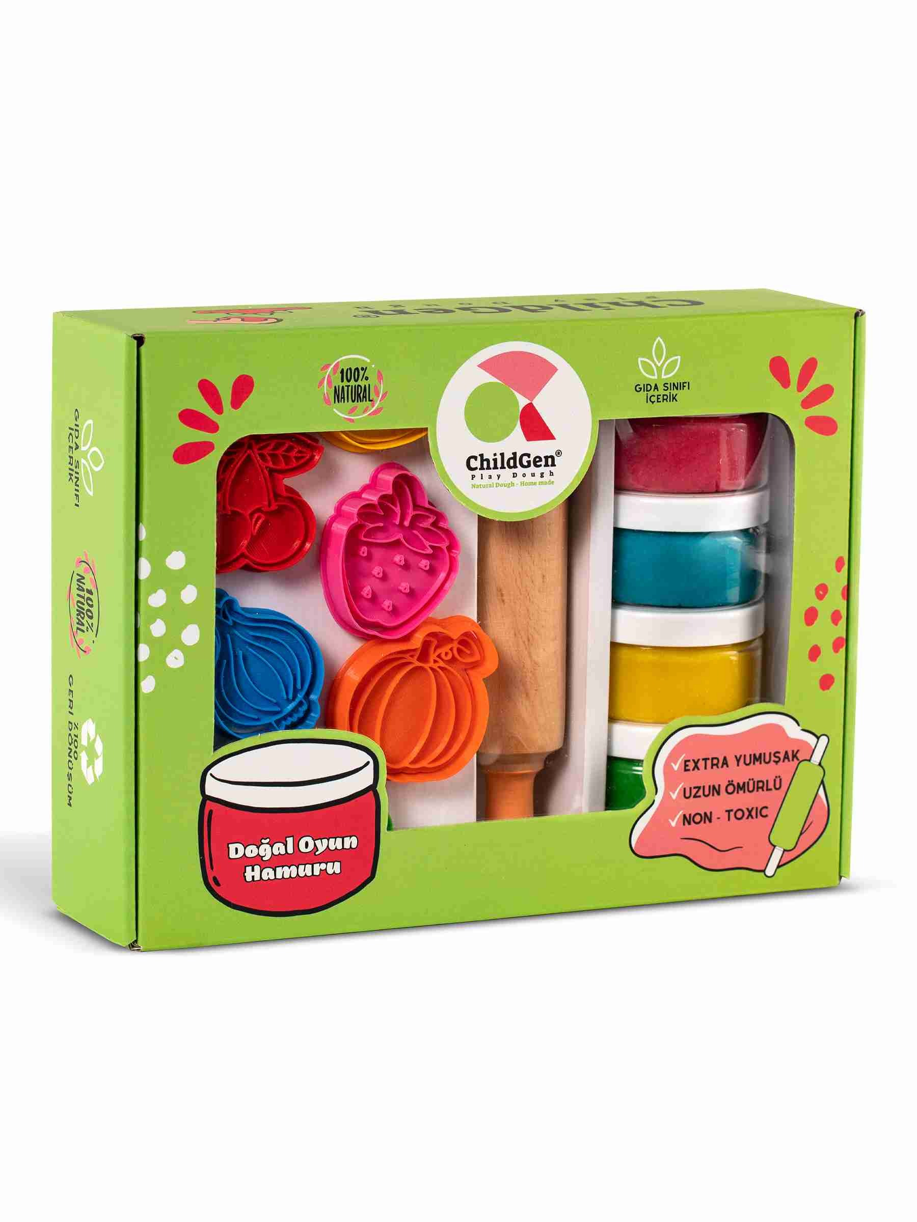 ChildGen Premium Oyun Hamuru Seti - Meyveler ve Sebzeler