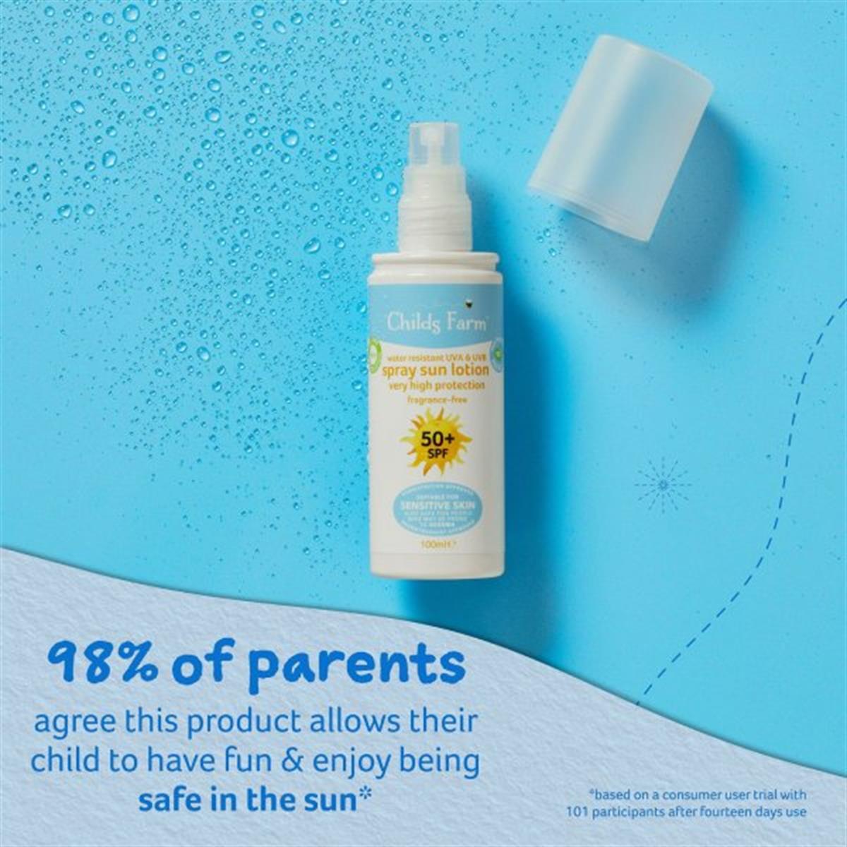 Childs Farm-50+ SPF Sprey Güneş Losyonu Kokusuz 100 ml
