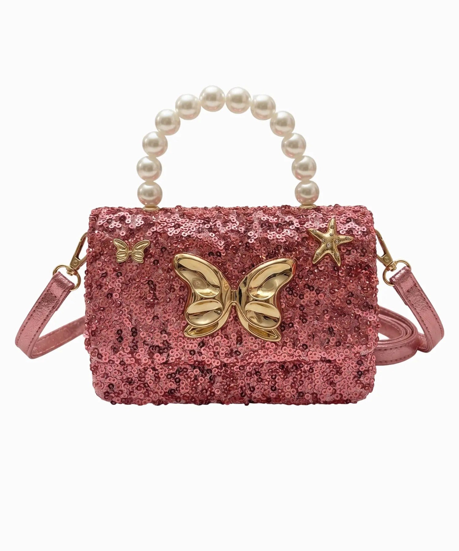 Chocogirl Perla Mini Pul Payet Pembe Renk Kız Çocuk Çantası