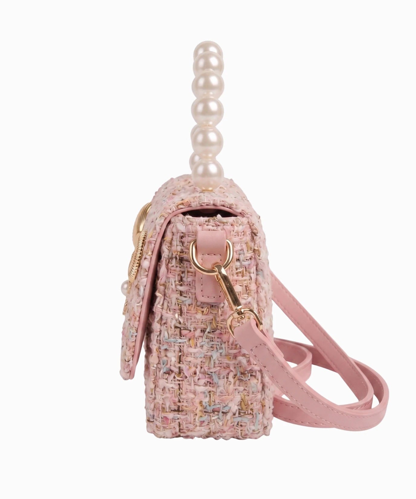 Chocogirl Perla Mini Tüvit Pembe-Beyaz Renk Kız Çocuk Çantası